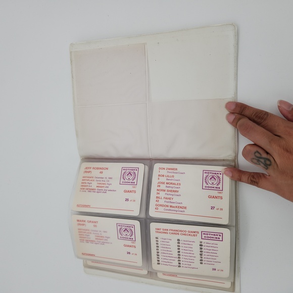 San Francisco Giants Vintage 1987 Mother's Cards Book - Picture 13 of 13